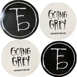 5x THE FRONT BOTTOMS BAND STICKERS GOING GREY